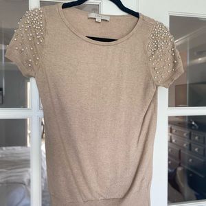 Loft short sleeve beads sweater